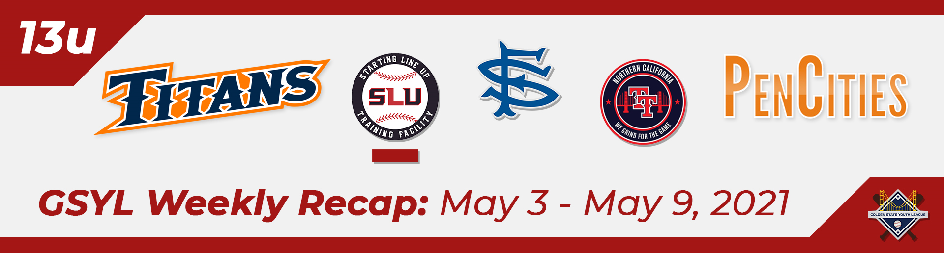 13U Weekly Recap: May 3 - May 9, 2021